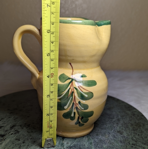 Lamas Made In Italy Hand Painted Water Milk Pitcher Vintage Majolica - Picture 5 of 10